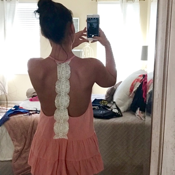 SOLD peach tank - Picture 6 of 6